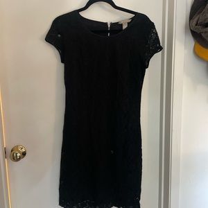 Black lace formal dress